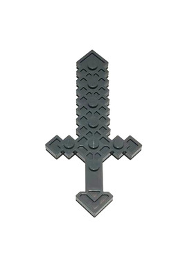 适用41651国产科技教育积木零件 我的世界 人仔手持钻石剑 石镐