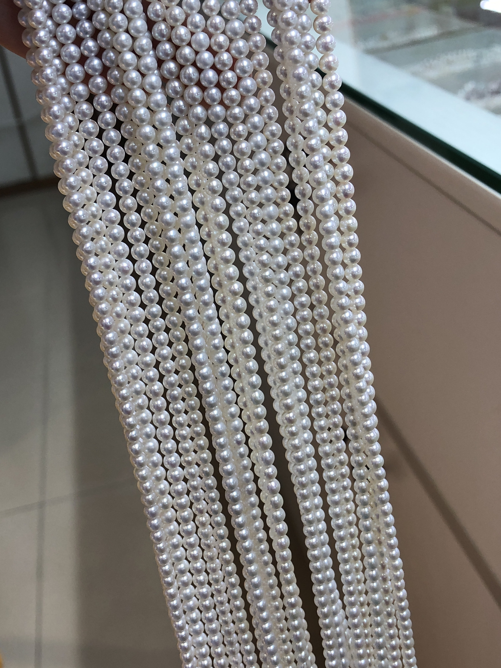 3.5-4mm淡水珍珠项链baby珠链女强光925银扣百搭送女友送闺蜜礼