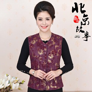 冬季中老年女士羽绒棉袄肥大妈妈奶奶内穿居家贴身棉服羽绒马甲
