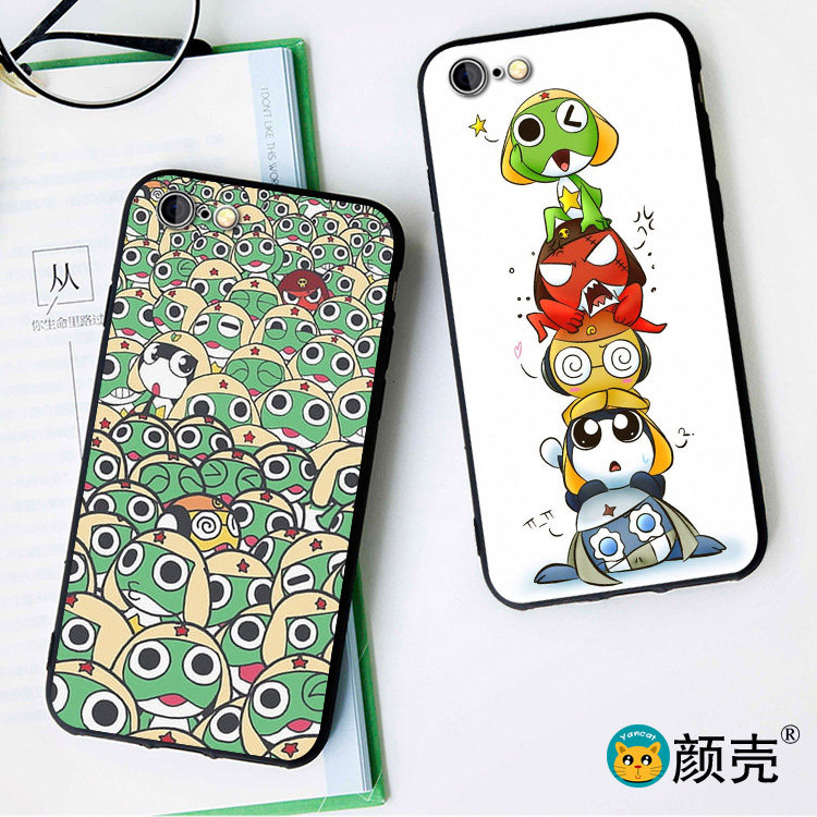 keroro青蛙军曹手机壳适用13 14 15 16 17苹果XSMAX硅胶8plus软壳iphone12软11
