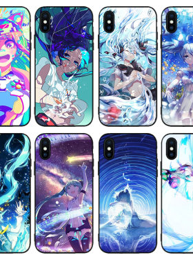 女孩周边动漫手机壳适用6s苹果XSMAX防摔7/8plus软壳iphoneXR软11