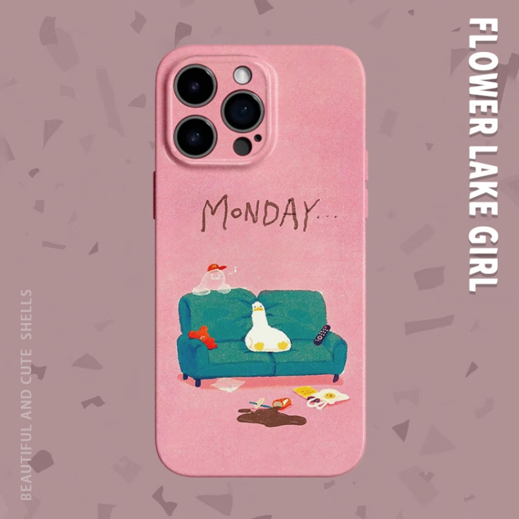 Monday_灵魂出窍鸭菲林适用iPhone17_16pro手机壳华为nova11软OPPOreno9vivos16IQOO10小米13硬苹果14畅享60