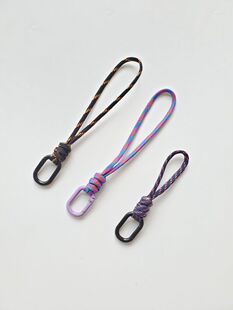 伞绳汽车编织钥匙扣防丢手腕手机绳短款相机水杯活扣包挂件耳机盒