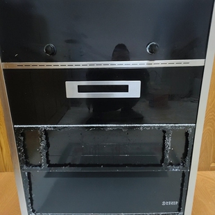 定制美大嵌入集成灶消毒碗柜1509/1209E/5581配件黑钢化玻璃面板