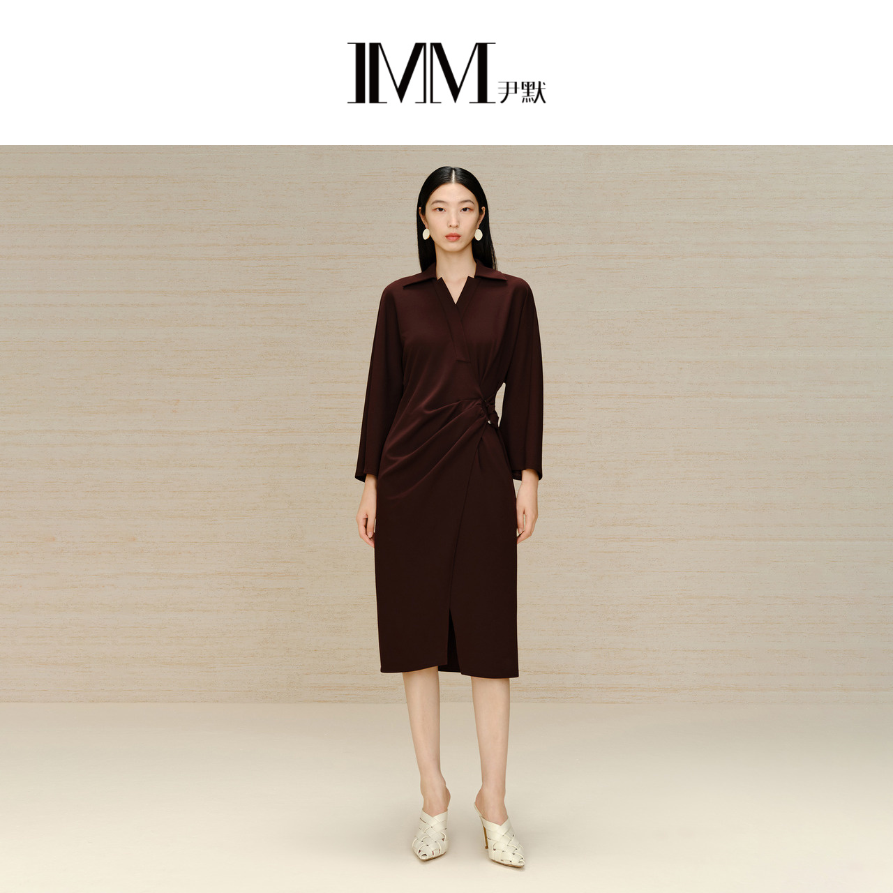 imm尹默古典美感长裙连衣裙