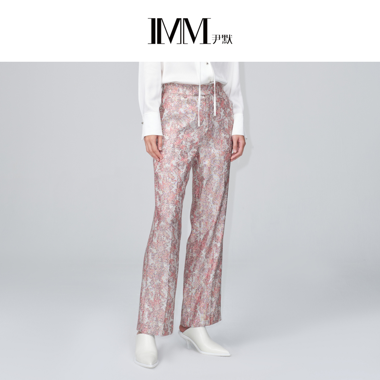 新中式尹默imm直筒裤宽松直筒裤