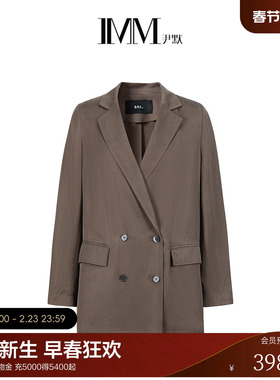 IMM尹默2026年春季新品简洁大气松弛利落版型双排扣西装外套女