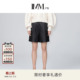 春季 IMM尹默女装 绵羊皮时髦感短裤 商场同款