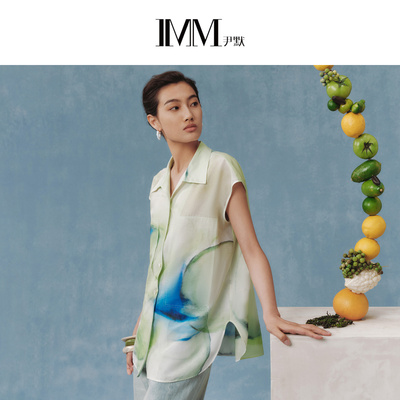 IMM尹默2026秋冬新品女装棉小翻领时尚无袖上衣