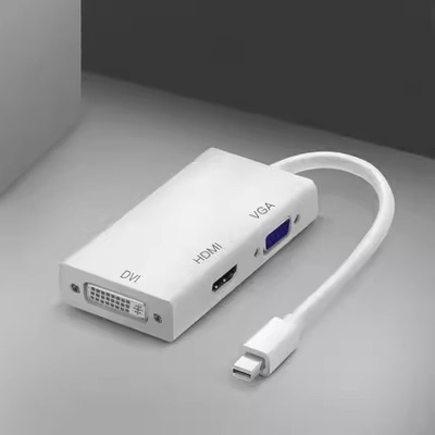 适用苹果电脑雷电2 macbookair转接头DVI/VGA投影仪minidp转hdmi