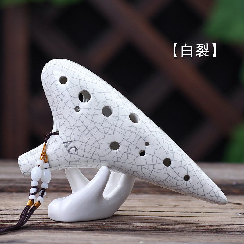 陶笛乐器12孔ac调 初学者中音C调笛子乐器专业十二孔赠曲谱书教程