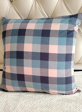 水洗棉靠垫套50*50/60x60 65*65 70 80 43全棉靠枕抱枕套可定制