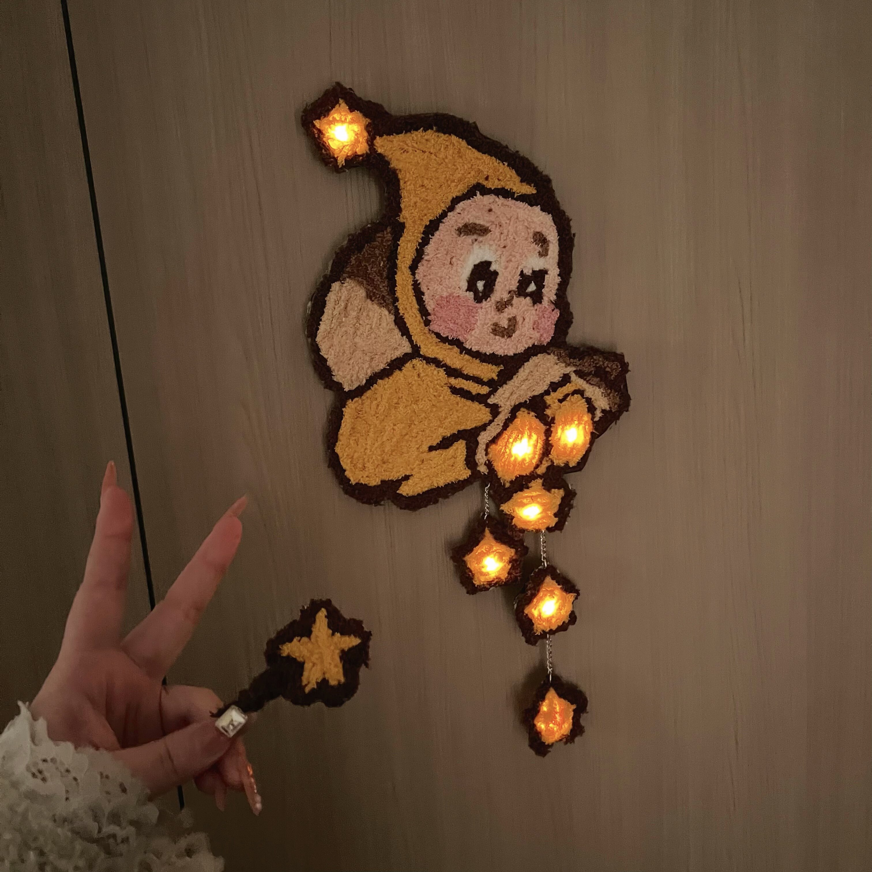 手工diy会魔法的星星人小夜灯磁控全套材料包送女朋友情人节礼物