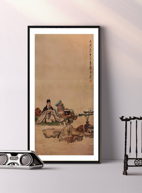 小户型装饰画品茶图书房简约是
