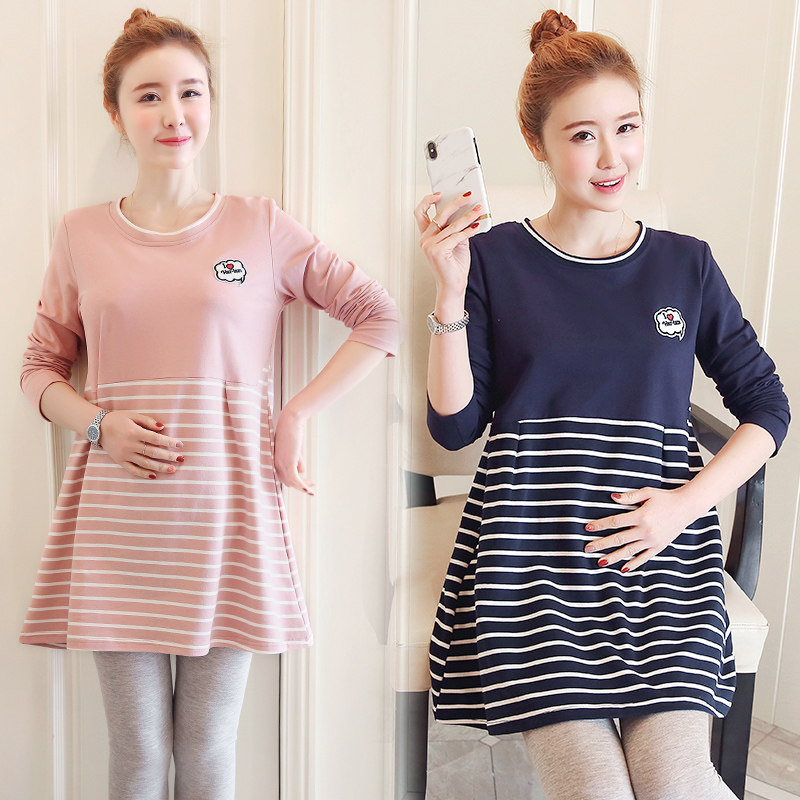 秋装加肥加大码纯棉长袖孕妇连衣裙宽松胖mma字条纹上衣200斤潮薄在类目 孕妇装/孕产妇用品/营养, 孕妇装, 连衣裙中 - 来自Buy2taobao.com提供专业的淘宝代购服务