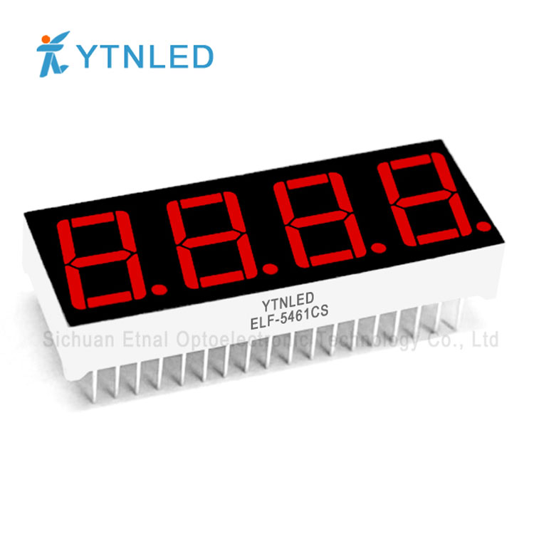 ELF-5461CS,ELF-5461DS,0.56英寸4位静态共阴阳红色数码管YTNLED