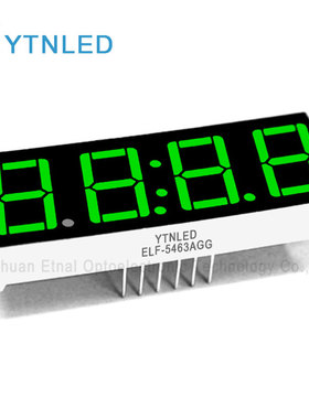 ELF-5463AGG,ELF-5463BGG,0.56英寸4位D2-D6共阴共阳翠绿色数码管