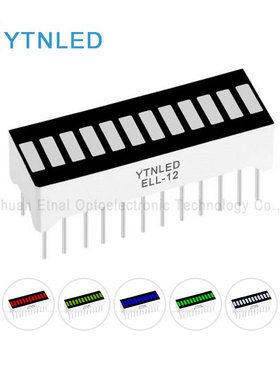 YTNLED亿特诺12段光条红色 黄绿 翠绿 蓝色 白色EL-12-R/G/GG/B/W