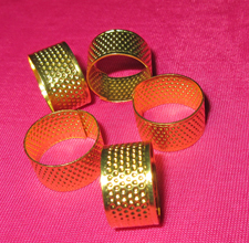 介指 针顶宽戒指  手工缝线推针顶针垫戒  戒指顶针器 顶针指套环