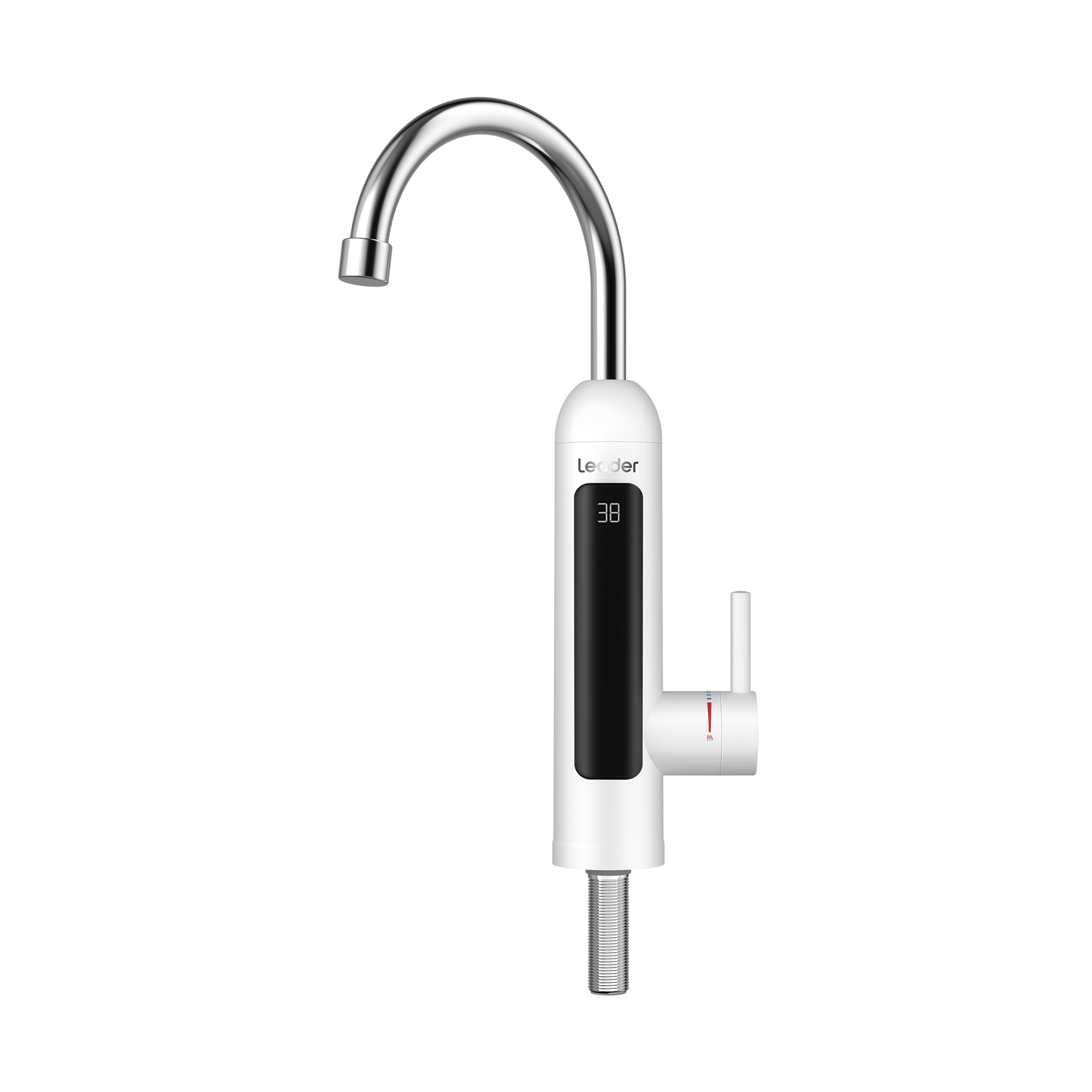 海尔统帅电热水龙头厨房安全防漏电下进水大显示屏360度可调出水