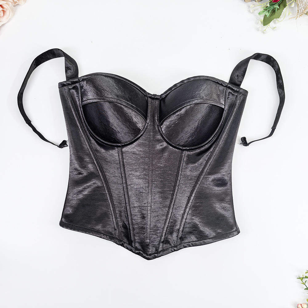 醋酸缎面色丁内搭吊带抹胸内衣外穿风聚拢收副乳鱼骨胸衣,女士内衣/男士内衣/家居服,文胸,淘宝优惠券,粉丝福利购,淘宝优惠卷