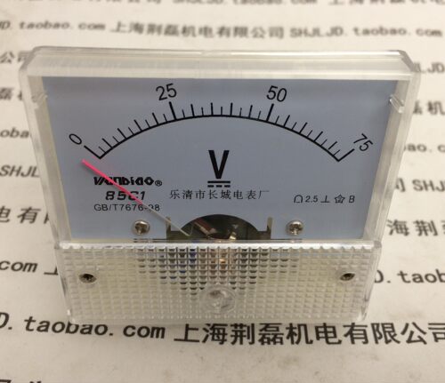 NBC NB 500 气保焊指针表头 85C1 直流75V KR款