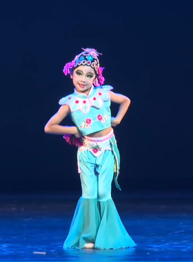 小戏骨舞蹈服俏花旦演出服儿童京剧演出服少儿戏曲小红娘舞台服装