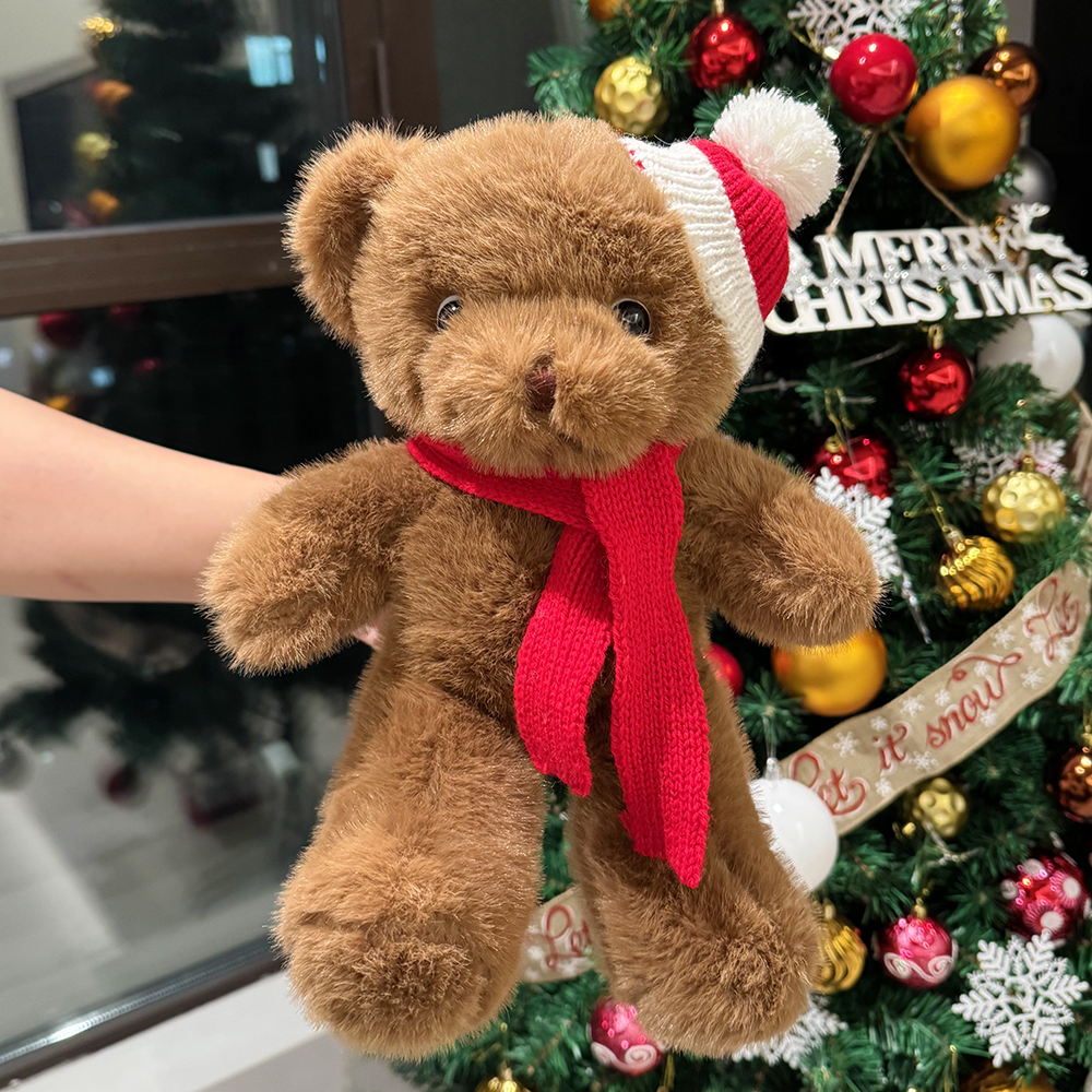 可爱小熊毛绒玩具圣诞小熊公仔送女友闺蜜圣诞玩偶礼物活动装饰品