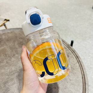 尚泰SHOTAY超大容量水杯1000ml吸管杯子pc材质高颜值便携可爱水壶
