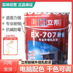 立邦专业外墙乳胶漆EX-707耐候面漆防雨淋防晒涂料自刷漆家装漆