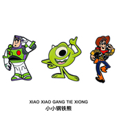 玩具总动员卡通巴斯光年胸针胡迪三眼怪金属徽章背包衣服挂件配饰