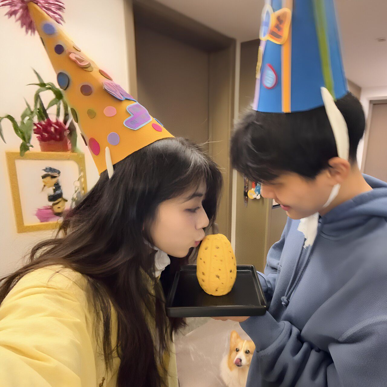 手工生日帽diy材料彩色不