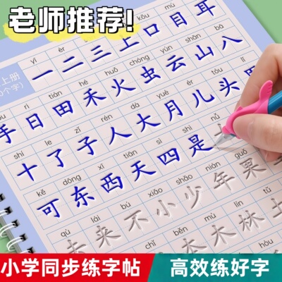 练字帖凹槽人教版小学生专用每日一练硬笔书法楷书练字本笔画笔顺