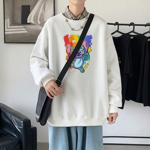 Y2538P38秋季男士bf宽松卫衣港风卫衣新款圆领韩版潮流衣服图片