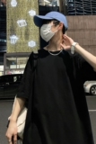 D2053港风室外2021夏季新款港风宽松短袖T恤男半袖圆领衫纯色，男装T恤，星座510A-6