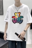 T1909P25港风室内新款半袖宽松圆领印花t恤情侣装潮牌男士夏季t恤，男装T恤，星座510A-6