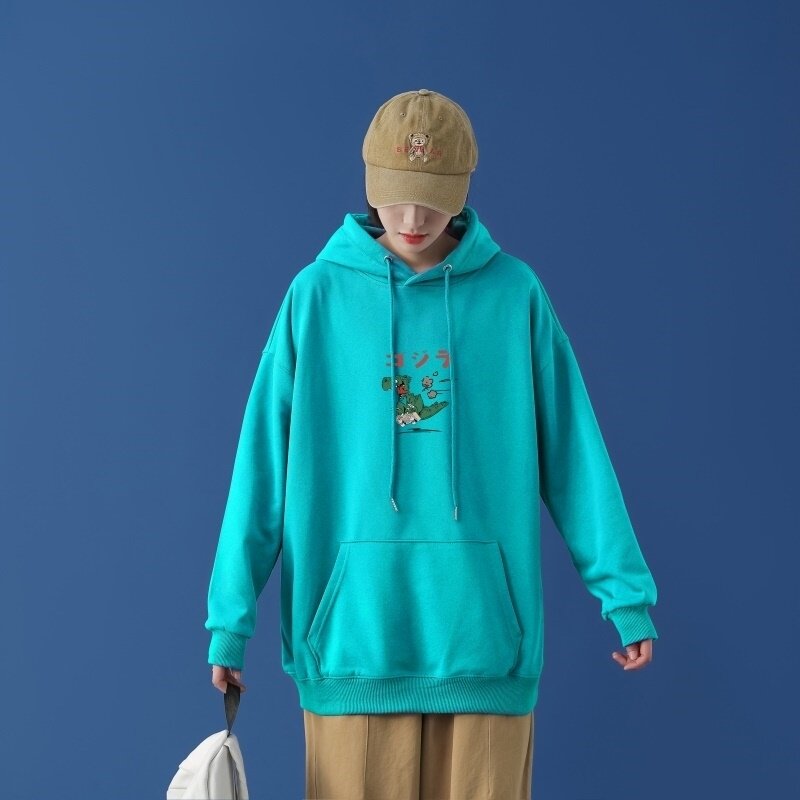 L2447P48中性模特新款卫衣男装宽松港风日系外套连帽衣服宽松卫衣,男装卫衣,星座510A-2