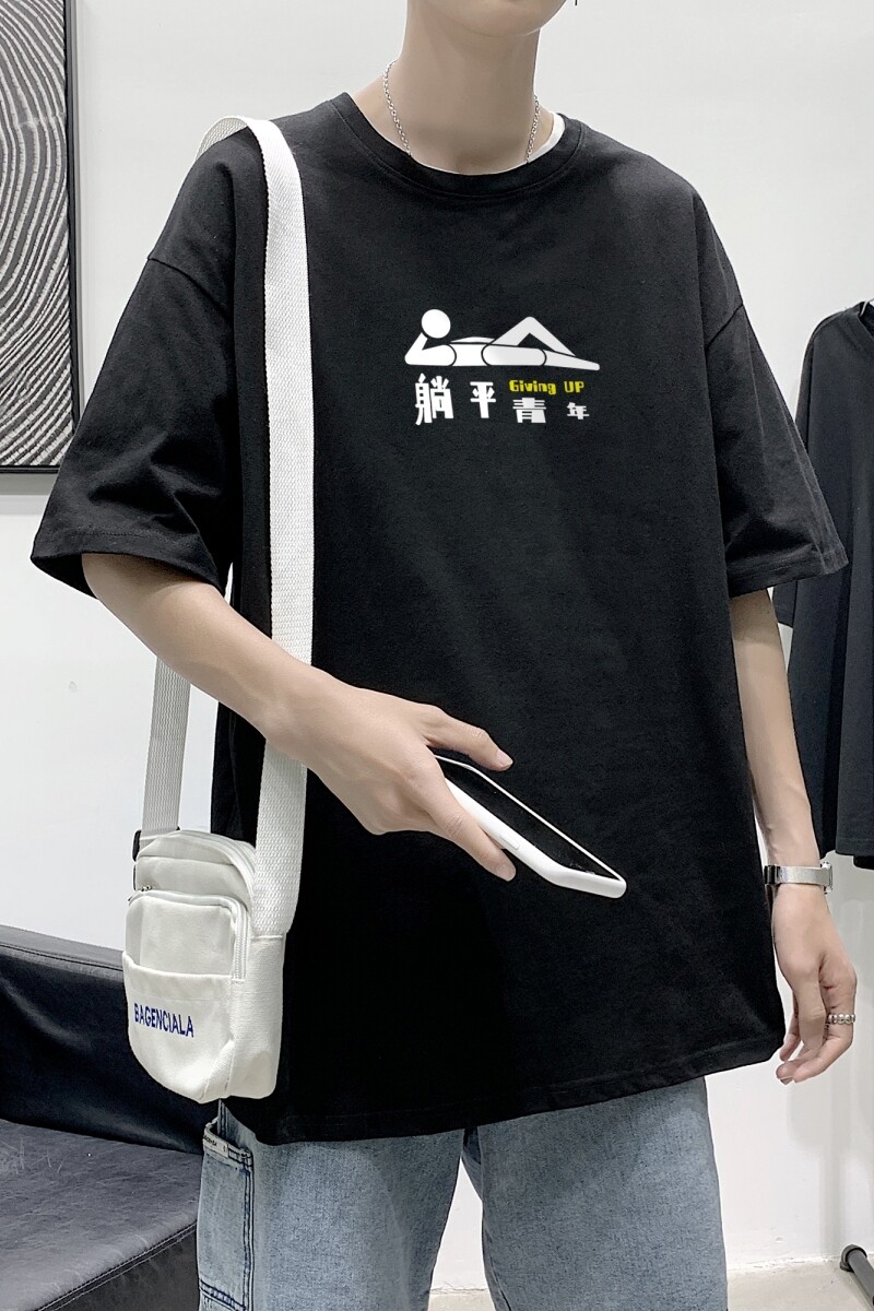 T2365P25港风室内男国潮T恤夏季原创宽松短袖情侣装2021新款潮牌,男装T恤,星座510A-6