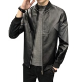 PY5253P85木木潮男皮衣刺绣夹克外套男装PU皮衣男士皮衣2023新款，男装皮衣，星座510A-2