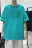 D2129港风室内男士夏季潮流潮牌潮印花半袖体恤纯棉男T恤，男装T恤，星座510A-6