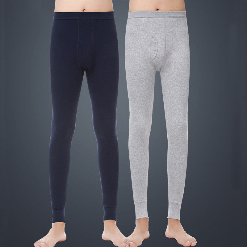 N1267P18男士秋裤男纯棉单件薄款保暖线裤修身青年衬裤打底棉毛裤，保暖内衣，星座510A-6