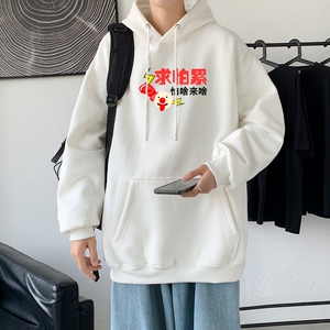 L2387P48爆款延续 潮流元素潮趣文字字母印花常规款连帽卫衣男图片