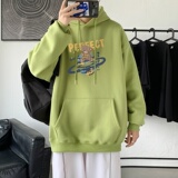 L2481P48延续潮流元素潮趣文字字母印花常规款连帽卫衣男，男装卫衣，星座510A-2