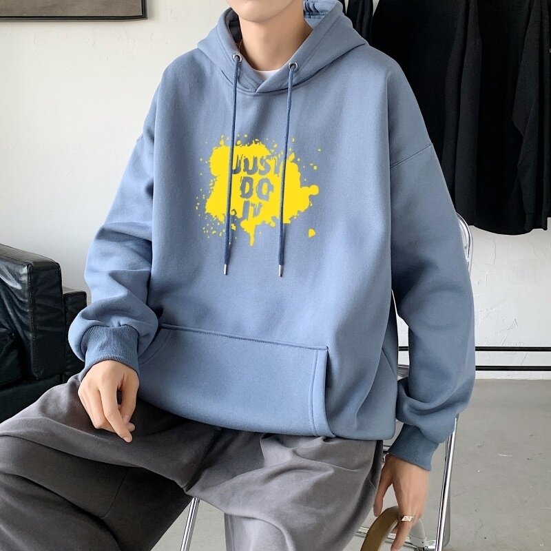 L2457P48秋冬新款卫衣男装宽松港风日系外套连帽衣服宽松卫衣,男装卫衣,星座510A-2