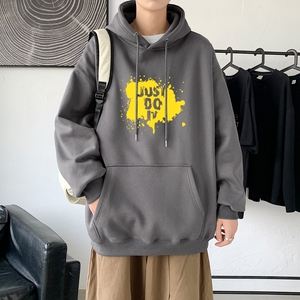 L2457P48延续 潮流元素潮趣文字字母印花常规款连帽卫衣男图片
