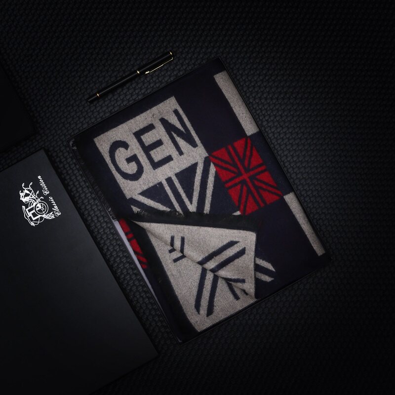 WJ0934P28秋冬男提花格子流苏中长清新拼接围巾男士休闲百搭商务，围巾，星座510A-6