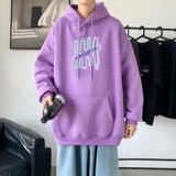 L2445P48延续潮流元素潮趣文字字母印花常规款连帽卫衣男，男装卫衣，星座510A-2
