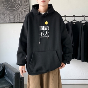 L2300P48秋装2022新款潮趣印花学生潮流男女情侣连帽卫衣图片
