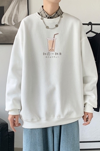 Y2420秋季男士bf宽松卫衣港风卫衣新款圆领韩版潮流衣服图片