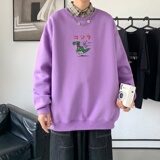 Y2446P38港风21秋季新款动漫圆领卫衣男潮流宽松青少年休闲外套，男装卫衣，星座510A-2